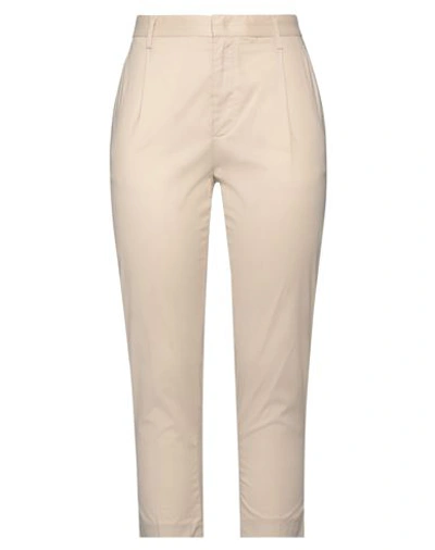 Shop Dondup Woman Pants Cream Size 2 Lyocell, Cotton, Elastane In White