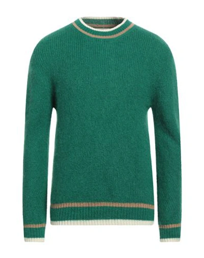 Shop White Over Man Sweater Green Size L Mohair Wool, Polyamide, Merino Wool