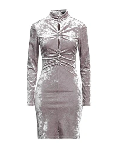 Shop Isabel Marant Woman Mini Dress Grey Size 8 Polyester, Elastane, Cotton
