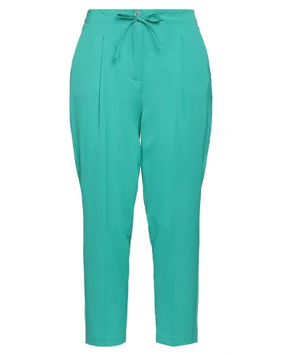 Shop Mr Massimo Rebecchi Woman Pants Green Size M Polyester, Elastane