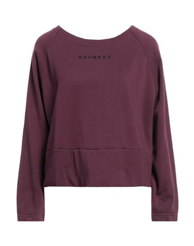 Shop Noumeno Concept Woman Sweatshirt Garnet Size S Cotton In Red