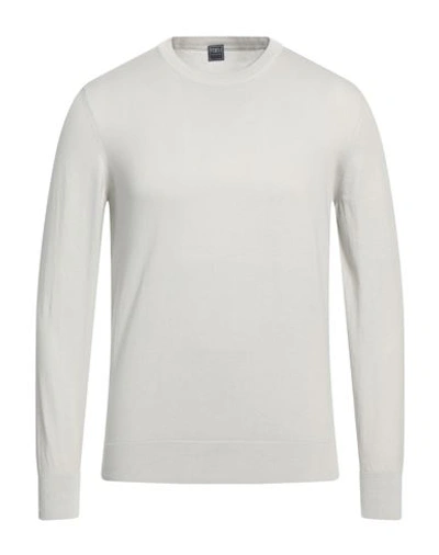 Shop Fedeli Man Sweater Light Grey Size 46 Cotton