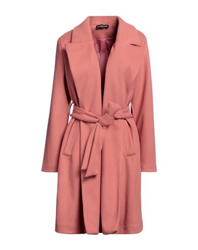 Vanessa Scott Woman Coat Antique Rose Size Onesize Polyester, Viscose, Elastane In Pink