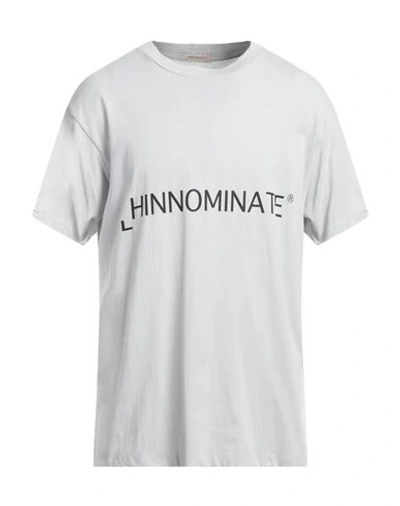 Shop Hinnominate Man T-shirt Light Grey Size Xl Cotton, Elastane