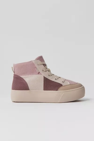 Shop Rocket Dog Flair Patchwork High-top Platform Sneaker In Pink, Women's At Urban Outfitters