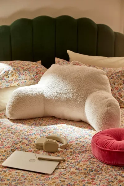 Urban Outfitters Cooper Boucle Boo Pillow In Ivory