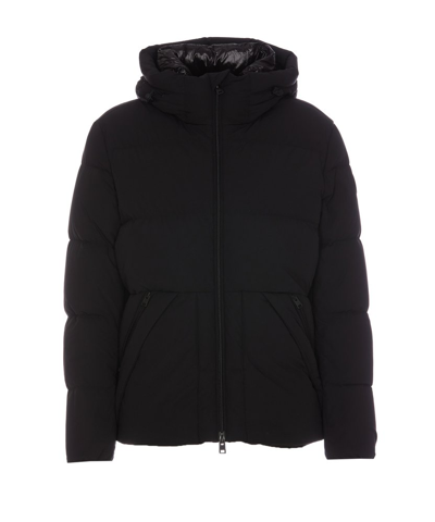 Shop Woolrich Sierra Hooded Jacket In Black