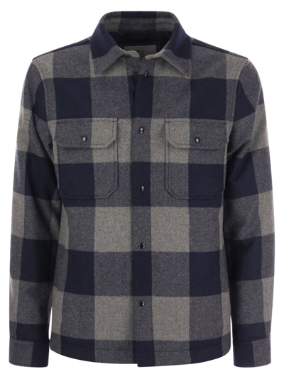 Shop Woolrich Checked Buttoned Overshirt In Multi