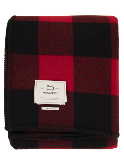 Shop Woolrich Checked Knit Scarf In Multi