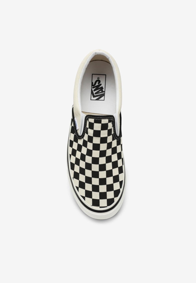 Shop Vans Classic Slip-on 98 Dx Checker Sneakers In White