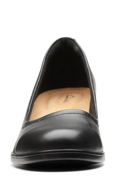 Clarks Emily 2 Ruby Pump In Black Leather