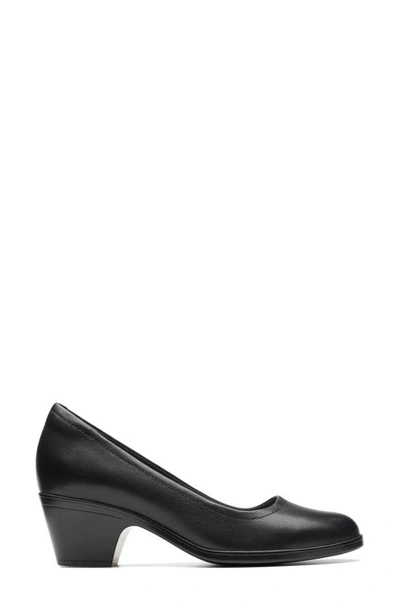 Clarks Emily 2 Ruby Pump In Black Leather
