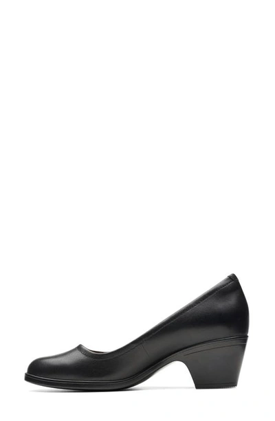 Clarks Emily 2 Ruby Pump In Black Leather