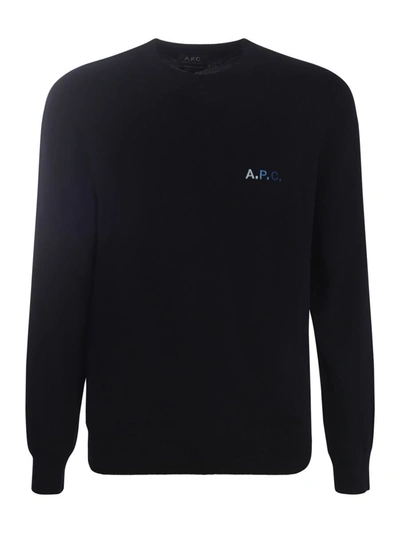 Shop Apc A.p.c. Sweater In Blue