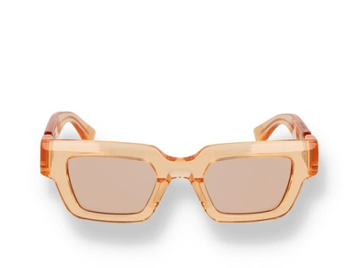 Shop Bottega Veneta Sunglasses In Orange