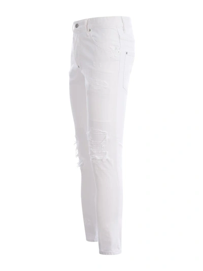 Shop Dsquared2 Jeans  "skater" In White