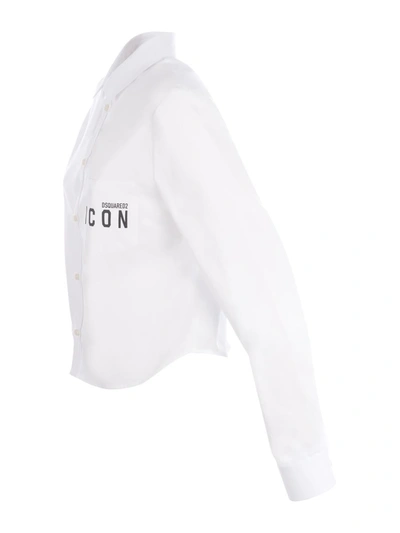 Shop Dsquared2 Shirt  "icon" In White