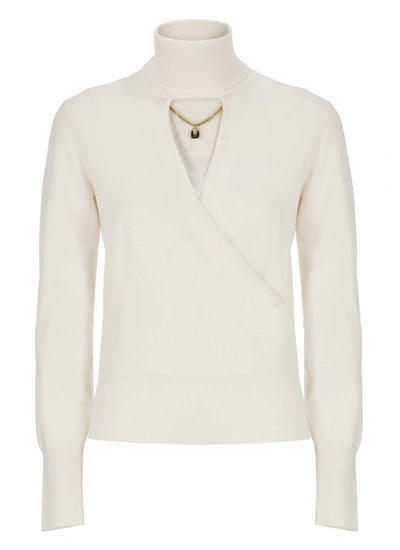 Shop Elisabetta Franchi Sweaters White