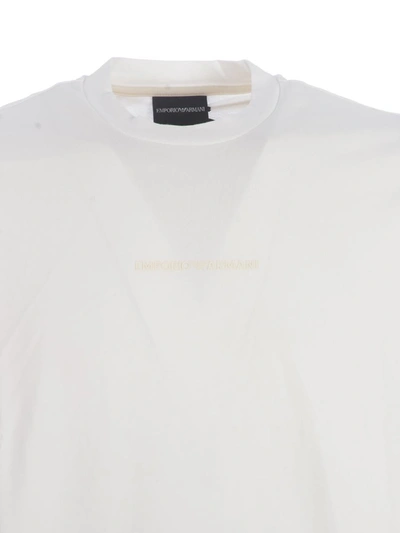 Shop Emporio Armani Ea7  T-shirt In White