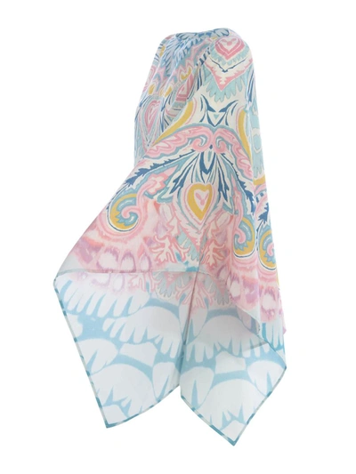 Shop Etro Poncho In Pink