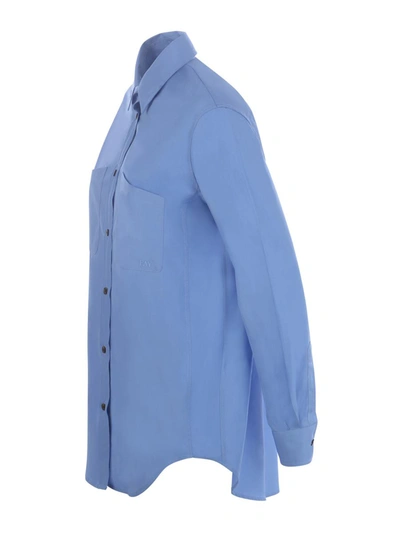 Shop Fay Shirt In Clear Blue