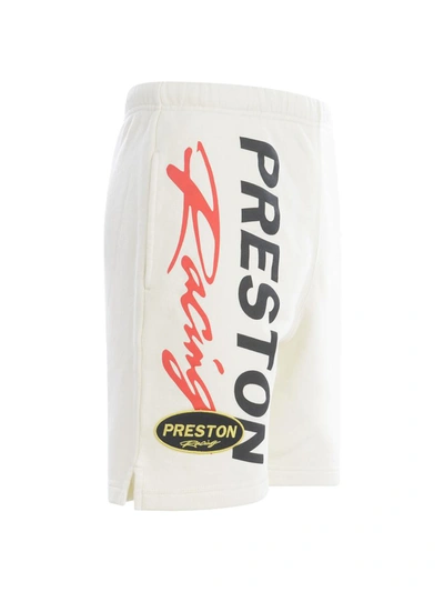 Shop Heron Preston Shorts  "preston Racing" In White
