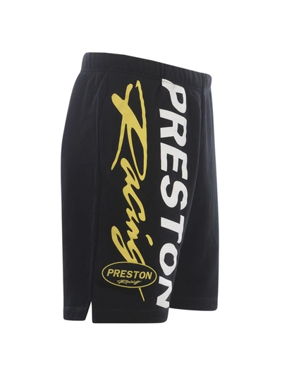 Shop Heron Preston Shorts  "preston Racing" In Black