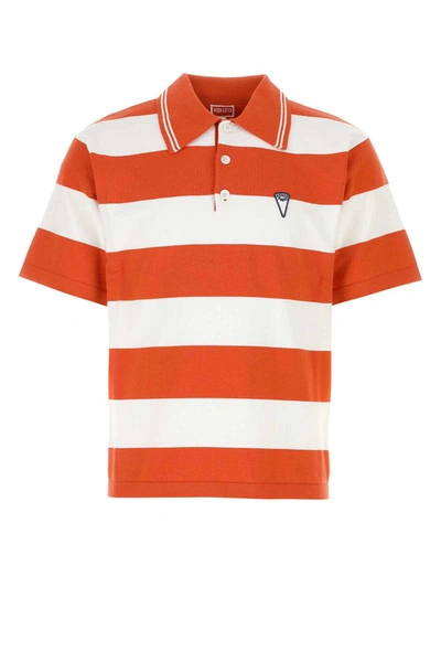 Shop Kenzo Polo In Stripped