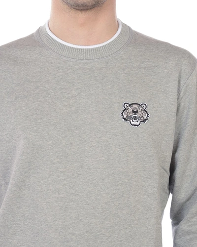 Shop Kenzo Sweatshirt Hoodie In Grey