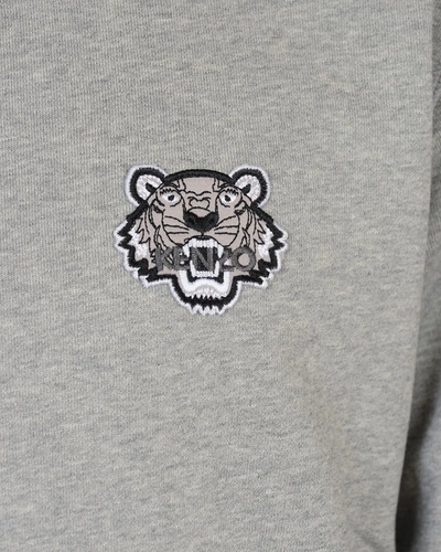 Shop Kenzo Sweatshirt Hoodie In Grey