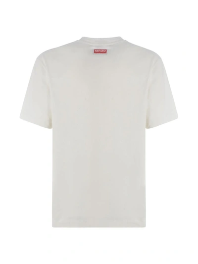 Shop Kenzo T-shirt  "varsity" In White