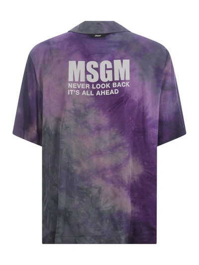 Msgm Shirt  In Purple