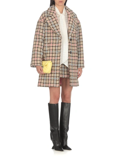 Msgm Houndstooth In Beige