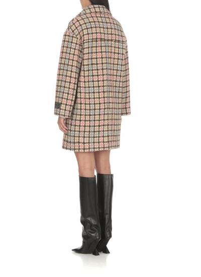 Msgm Houndstooth In Beige