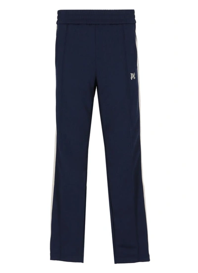 Shop Palm Angels Trousers Blue