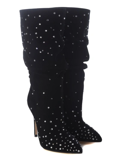 Shop Paris Texas Boots   "holly Slouchy" In Black