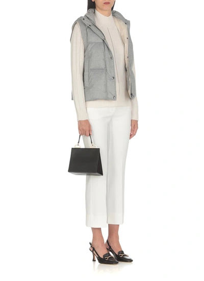 Shop Peserico Trousers White