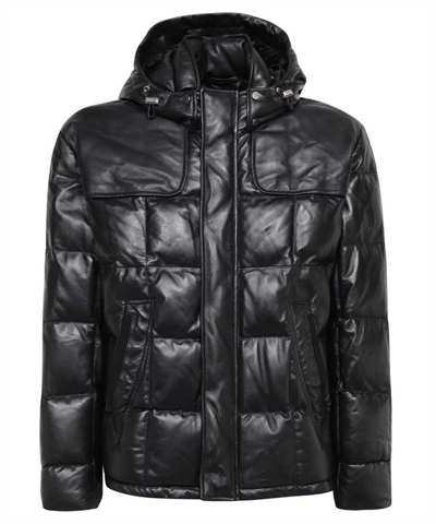 Shop Brett Johnson Plonge Leather Jacket In Black