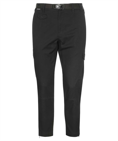Shop Dolce & Gabbana Cotton Cropped Straight-leg Trousers In Black