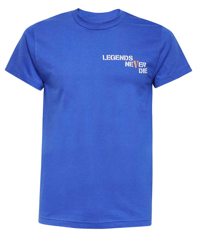 Shop Vlone Cotton T-shirt In Blue