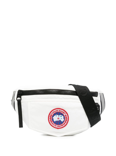 Shop Canada Goose White Logo Patch Belt Bag