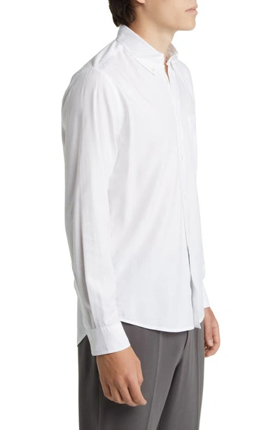 Shop Nn07 Arne 5655 Button-down Shirt In White