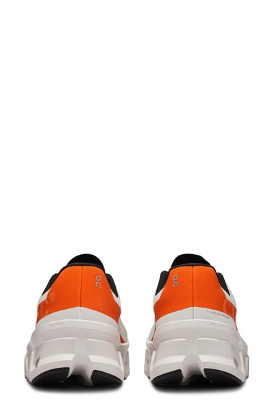 Shop On Cloudmster Running Shoe In Undyed White/ Flame
