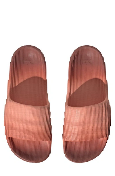 Shop Adidas Originals Adilette 22 Lifestyle Slide Sandal In Wonder Clay/ Wild Sepia/ Black