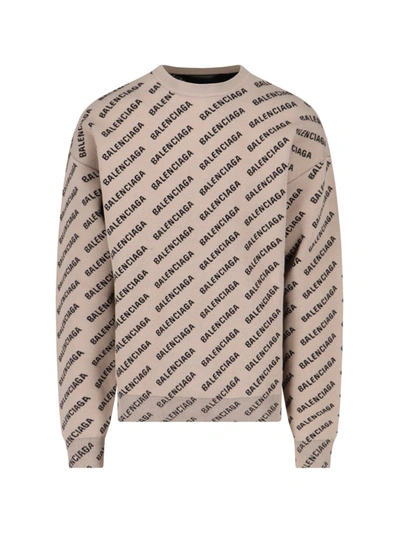 Shop Balenciaga Logo Sweater In Default Title