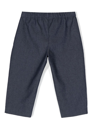 Shop Studio Clay Leo Elasticated-waist Trousers In Blue