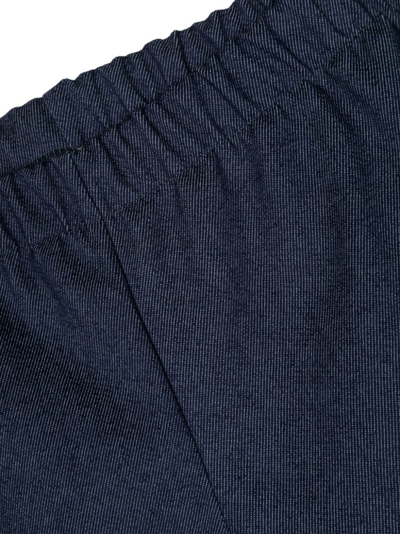 Shop Studio Clay Leo Elasticated-waist Trousers In Blue