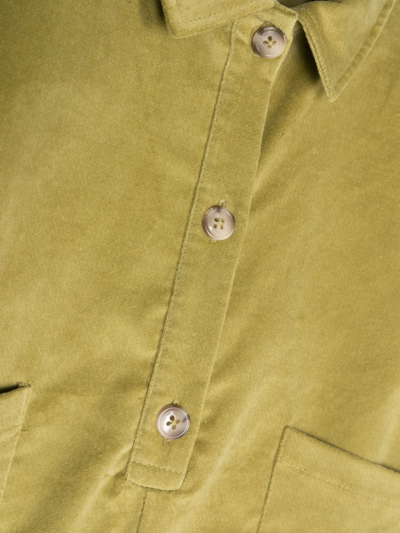 Studio Clay Saturday Button-up Jumpsuit In Green