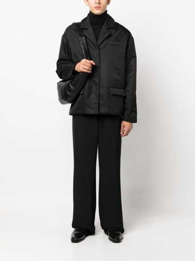 Nanushka Padded Single-breasted Blazer In Black