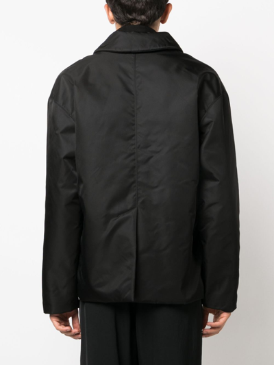 Nanushka Padded Single-breasted Blazer In Black